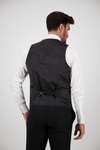 X9 Black Saul Waist Coat - Harrys for Menswear