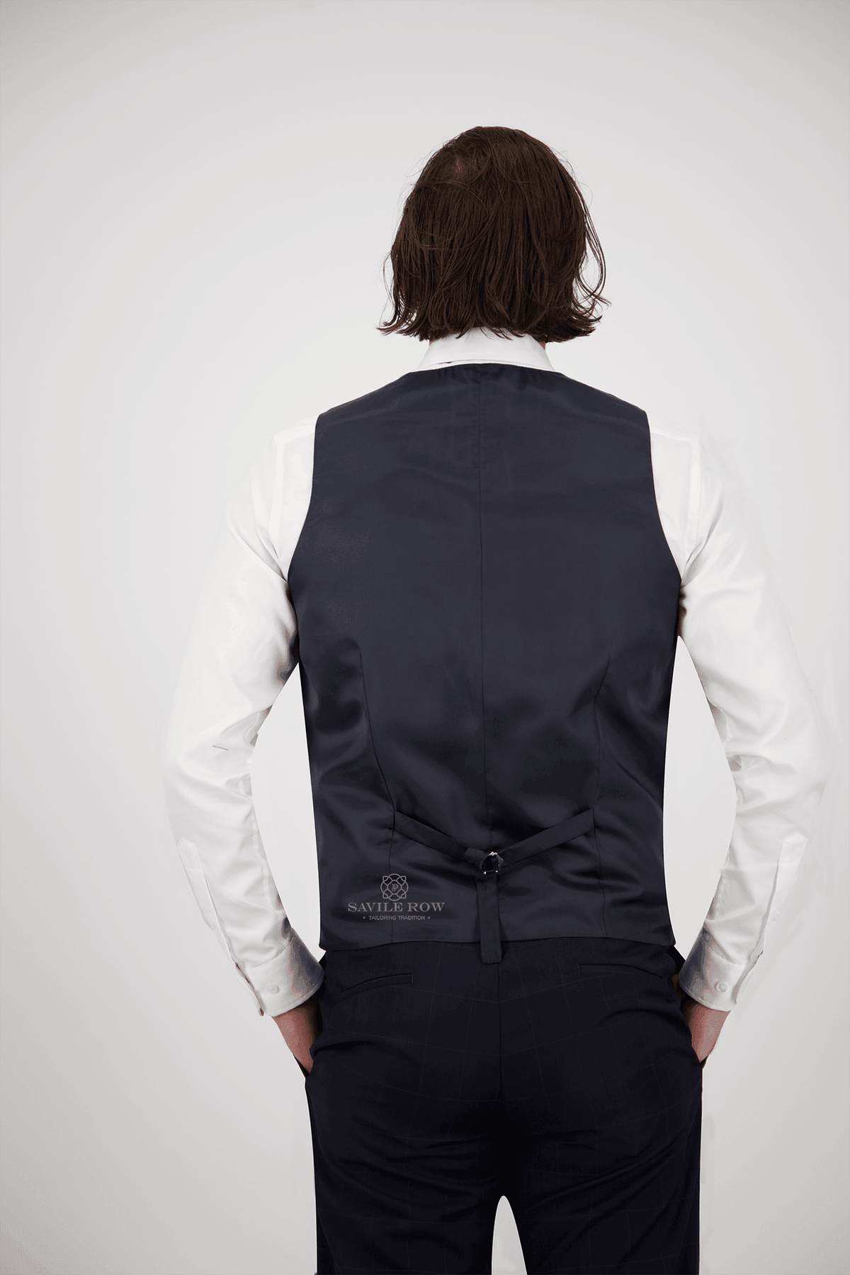 FW7 - Saul Waist Coat - Navy - Harrys for Menswear