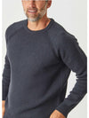 Merino Moss Stitch Crew - 2175Mo - Harrys for Menswear