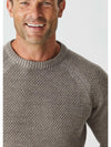 Merino Moss Stitch Crew - 2175Mo - Harrys for Menswear