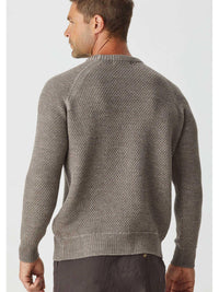 Merino Moss Stitch Crew - 2175Mo - Harrys for Menswear