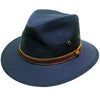 2830 - Canvas Hat with Leather Band - Harrys for Menswear