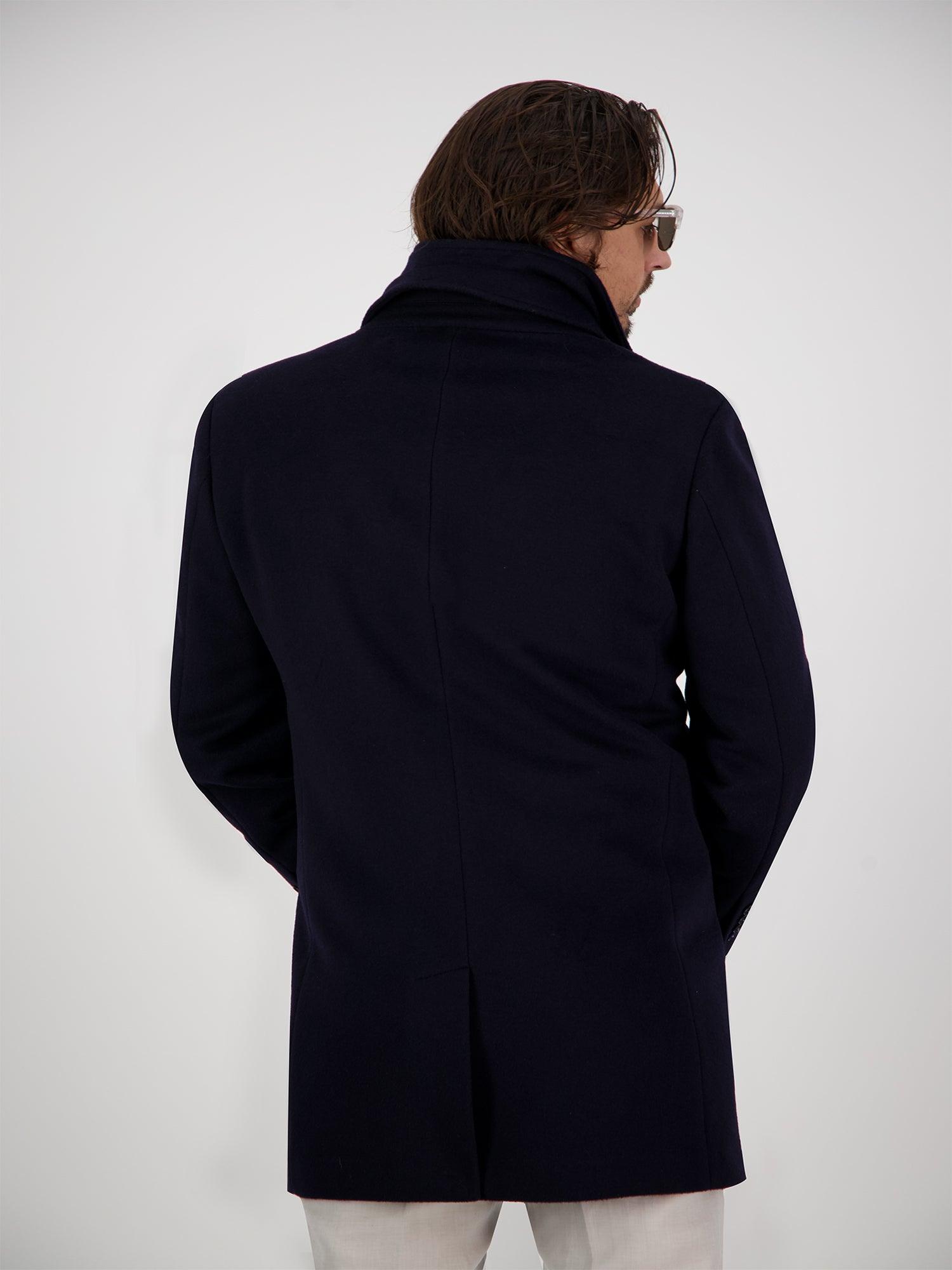 JARED REMOVABLE COLLAR COAT - Harrys for Menswear