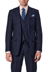Abram Navy - SL7 - Linen Suit - Harrys for Menswear