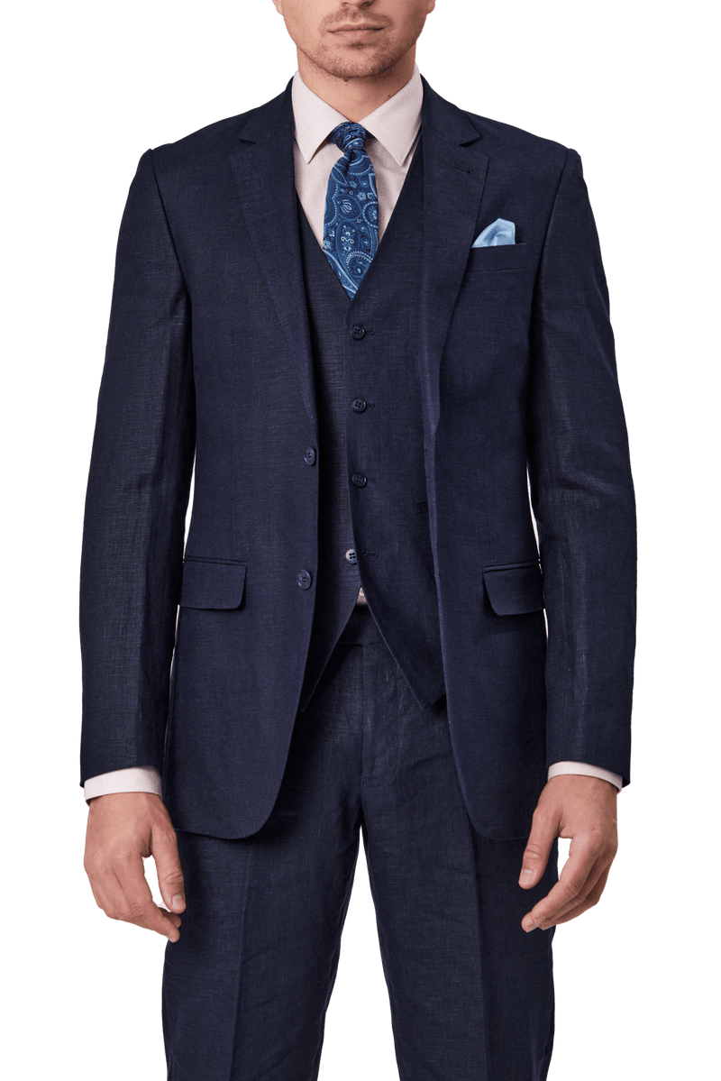 Abram Navy - SL7 - Linen Suit - Harrys for Menswear