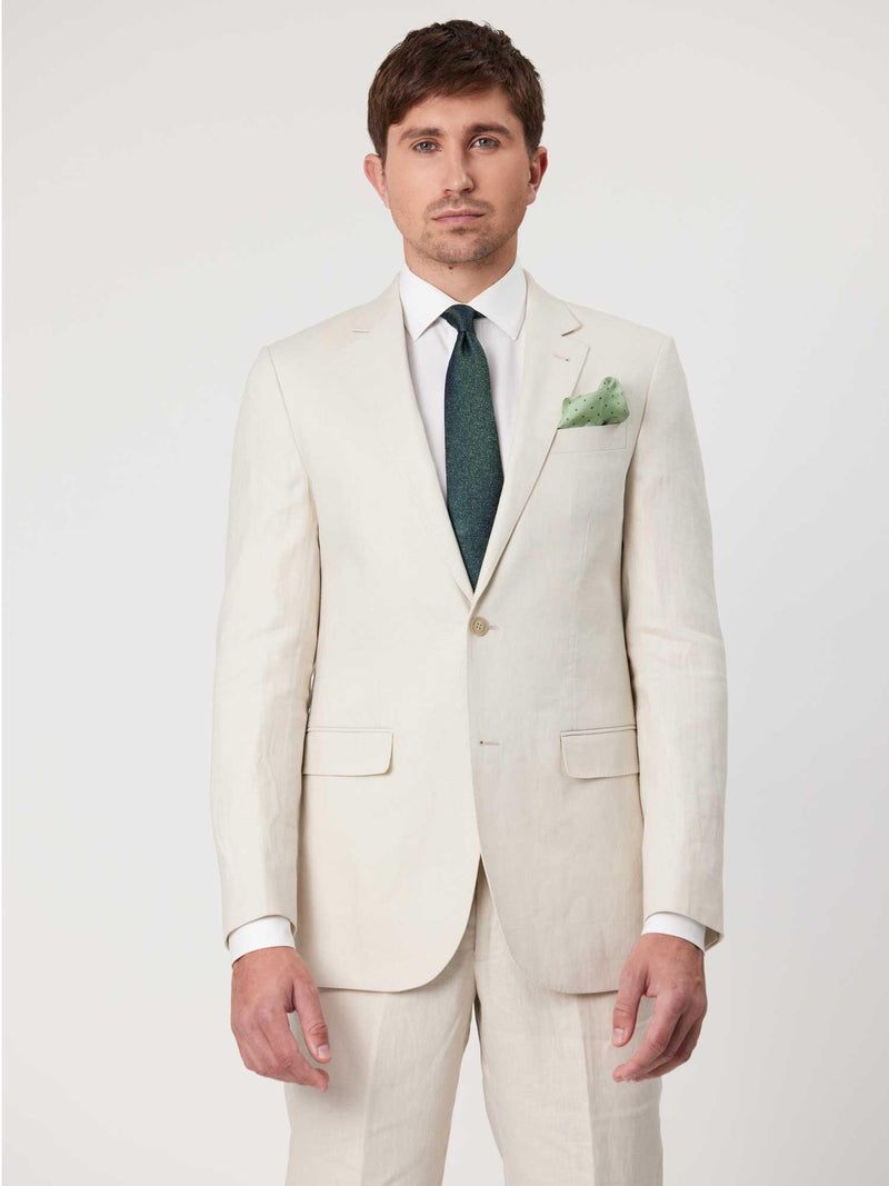 Abram Ecru - SL1 - Linen Jacket - Harrys for Menswear