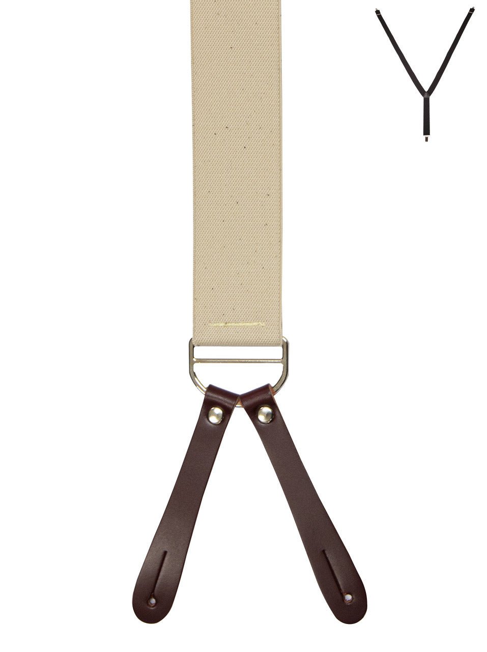 Braces Y Back - Leather - Harrys for Menswear