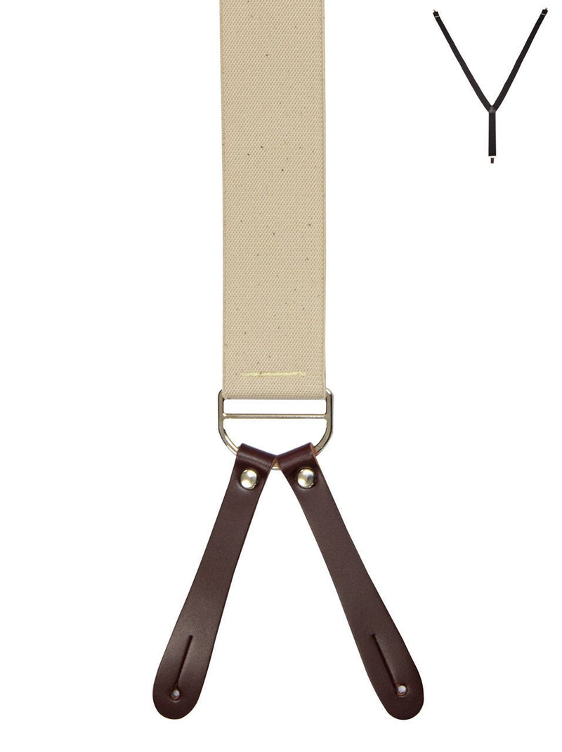 Braces Y Back - Leather - Harrys for Menswear