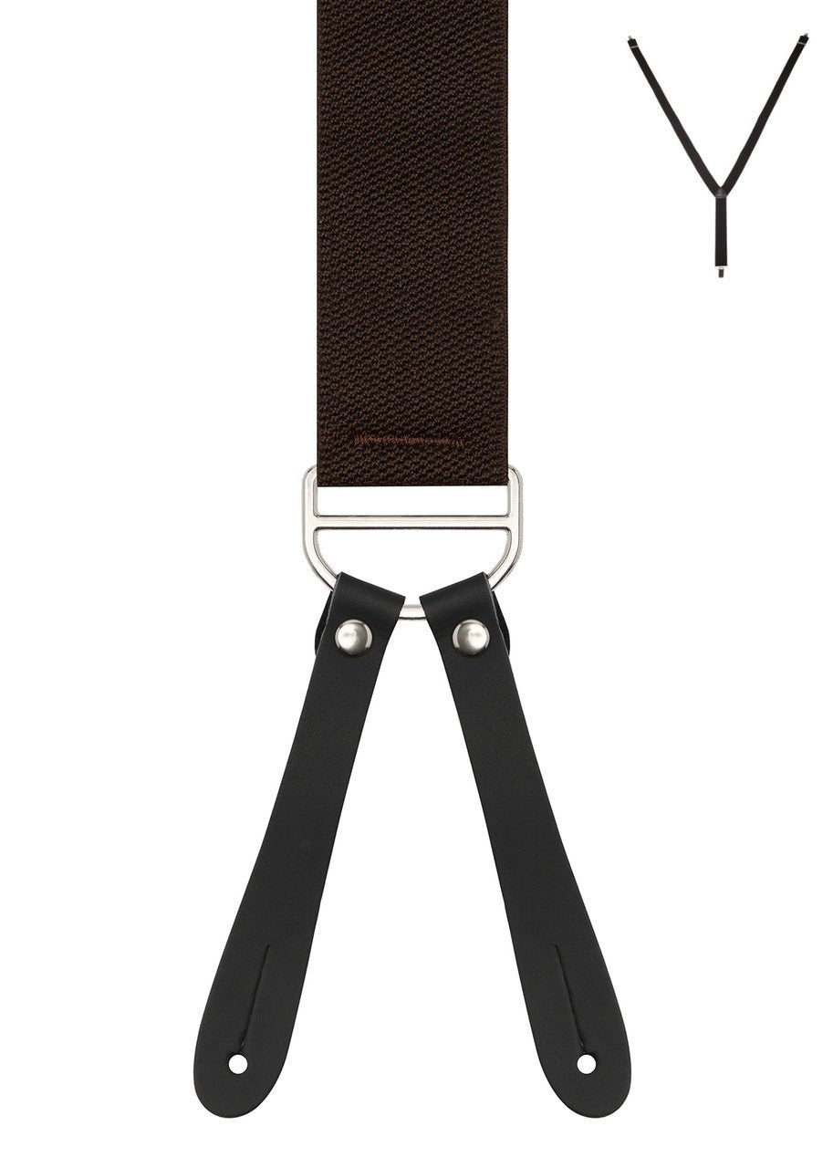 Braces Y Back - Leather - Harrys for Menswear