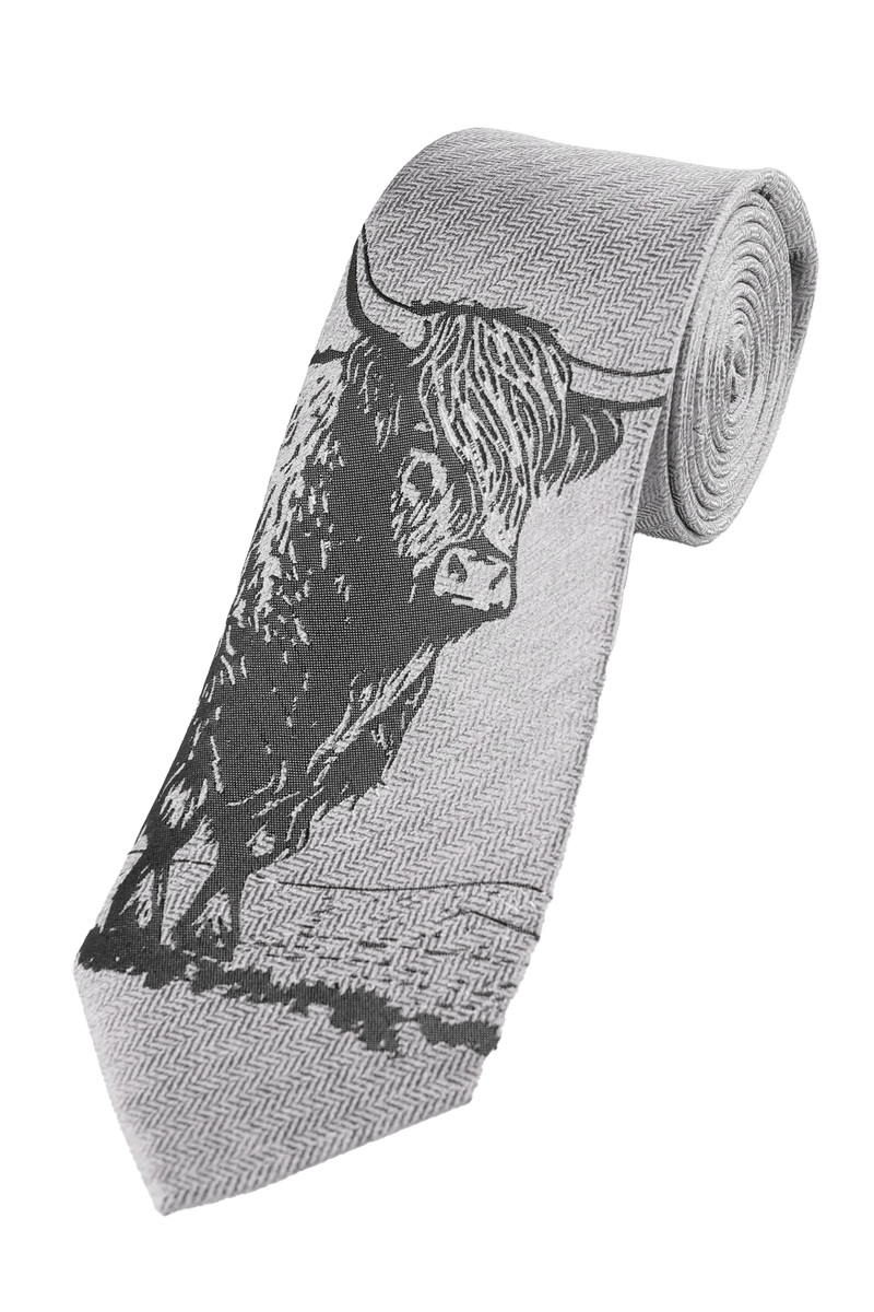 Silk Tie - Horse/Bull - Harrys for Menswear