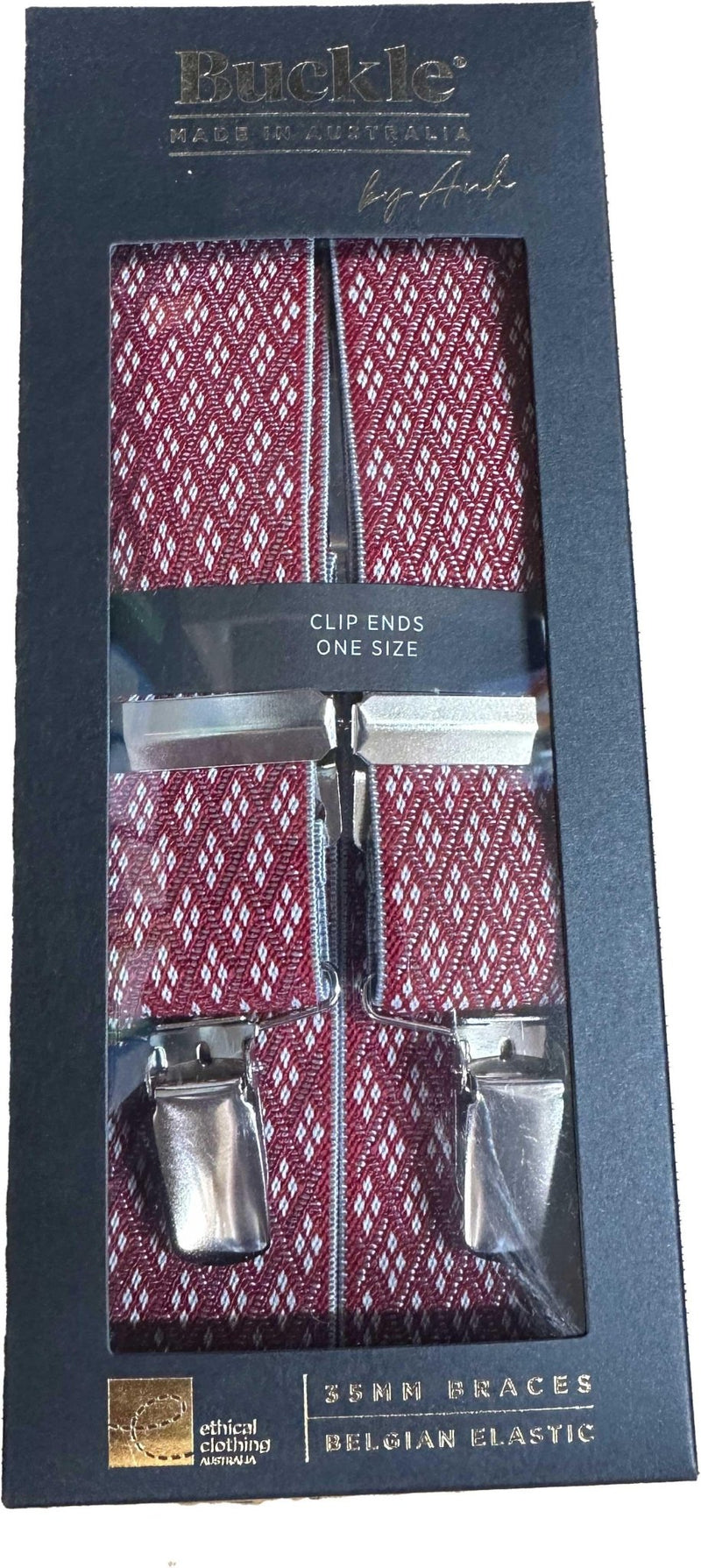 Diamond Pattern Burg BG - Harrys for Menswear