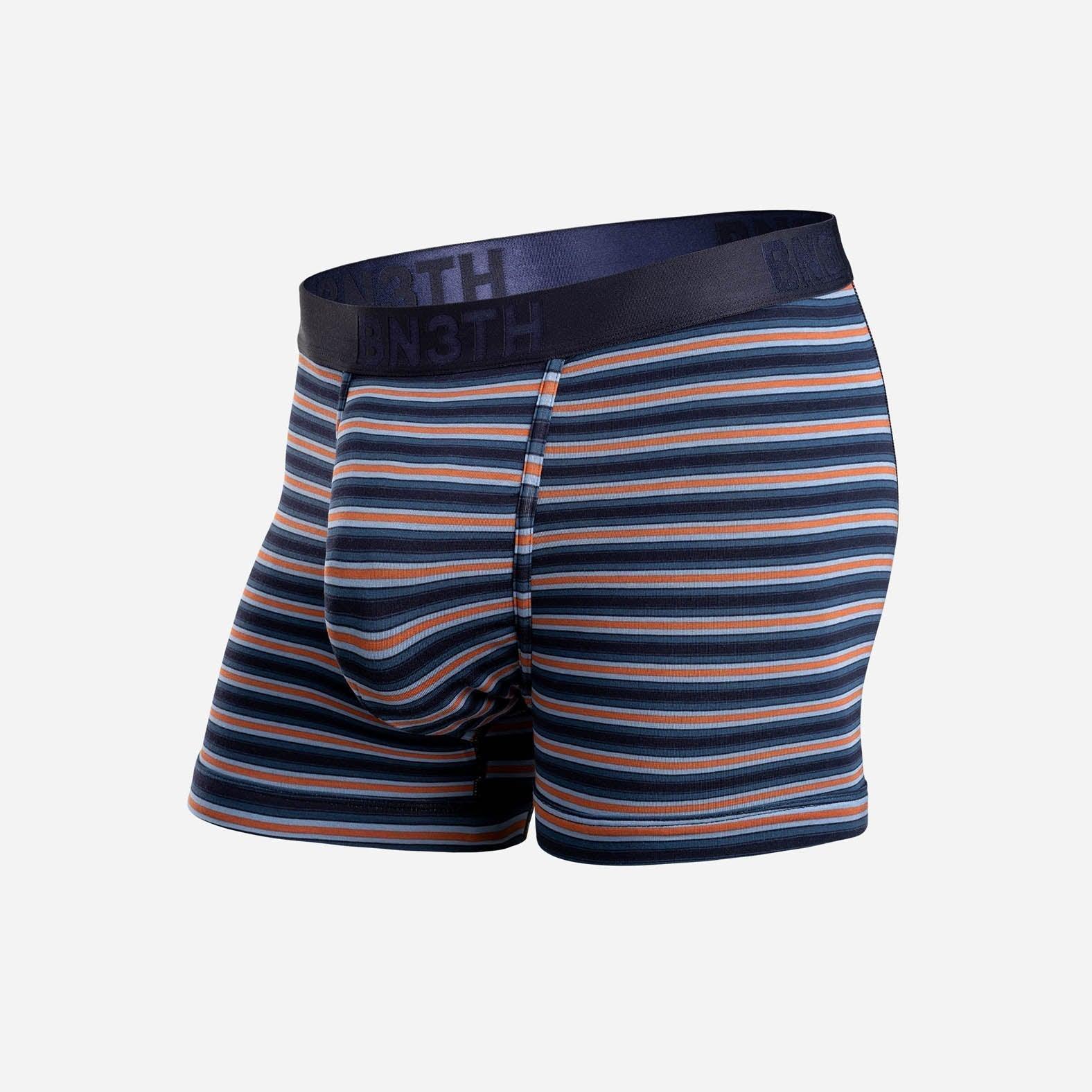 M211013 - 1145 Stripe Dark Navy (Trunks) - Harrys for Menswear