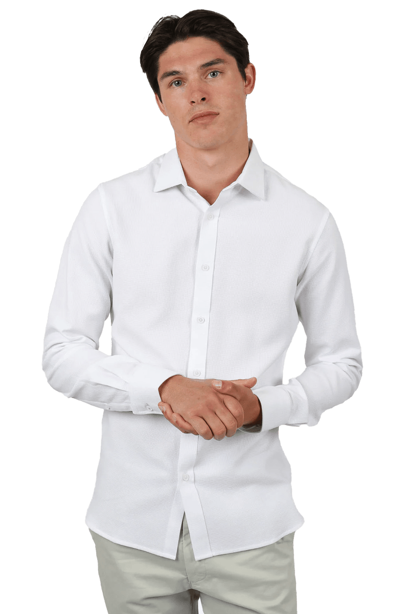 Waffle Shirt L/S JHS471 - Harrys for Menswear