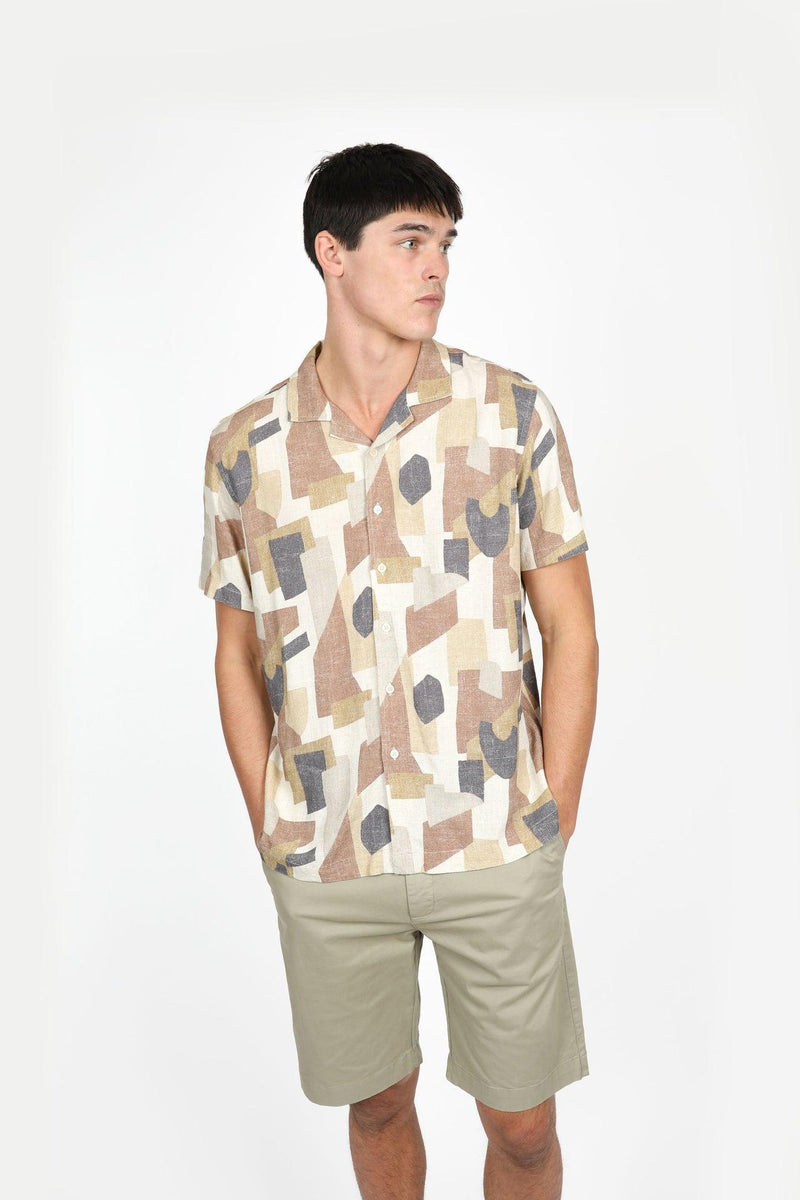Shapes - Cuban Collar Short Sleeve Shirt JHS567 - Harrys for Menswear