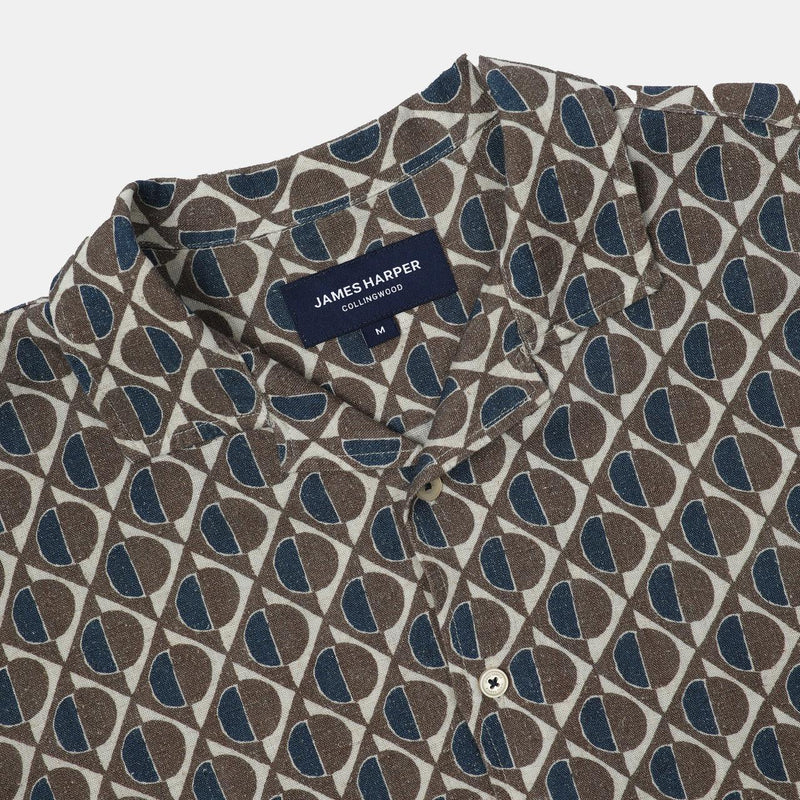 Amalfi - Cuban Collar Short Sleeve Shirt JHS570 - Harrys for Menswear