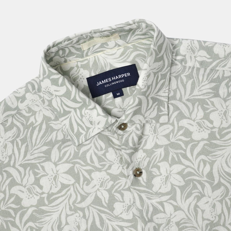 Hibiscus - Cuban Collar Short Sleeve Shirt JHS575 - Harrys for Menswear