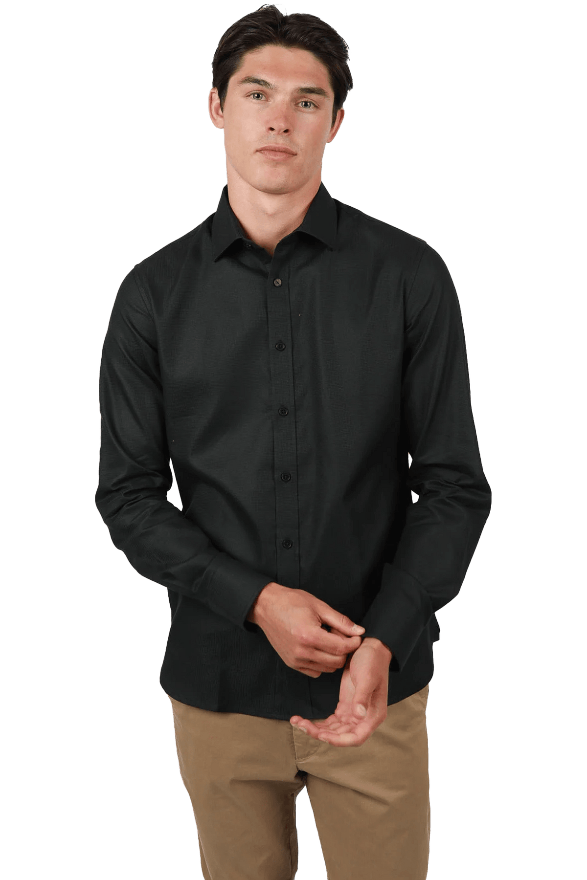 Waffle Shirt L/S JHS471 - Harrys for Menswear