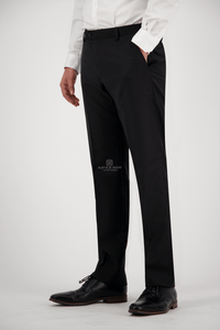 D9 - Black Noah Comfort - fit Trouser - Harrys for Menswear
