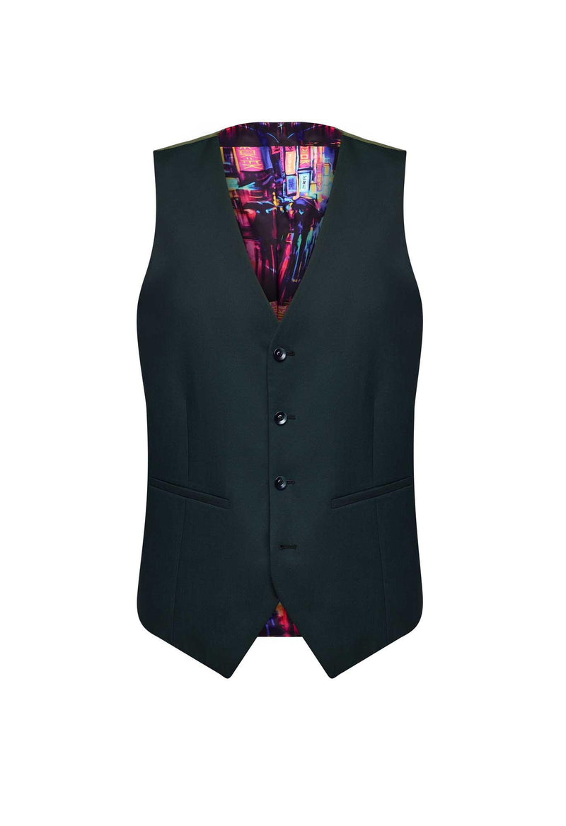 Saul Waist Coat Green - D2 - Harrys for Menswear