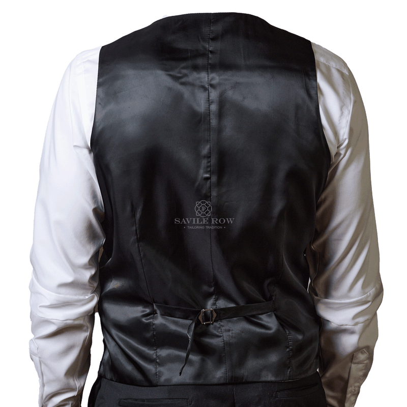 D9 - Black Saul Waist Coat - Harrys for Menswear
