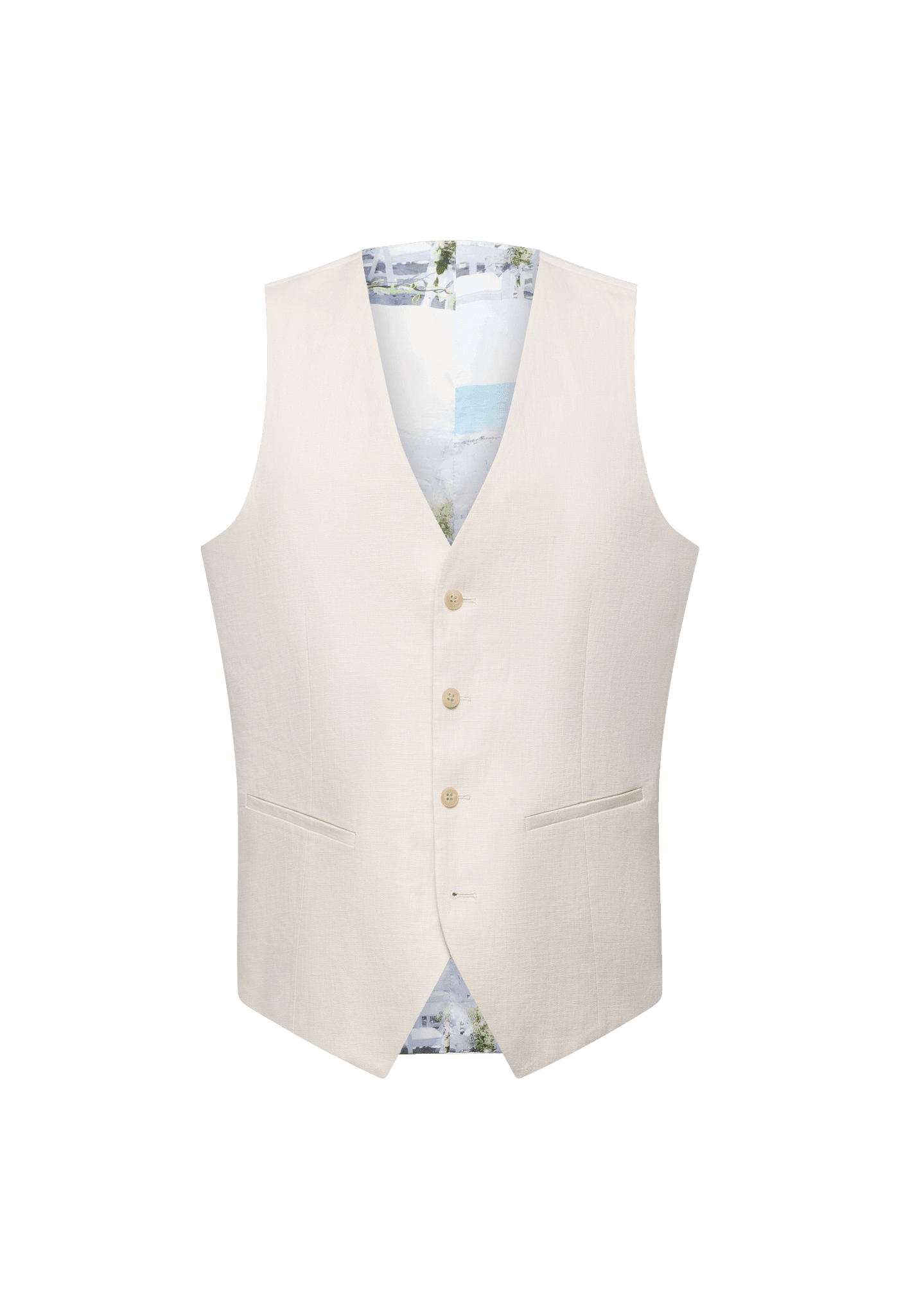 SL1 - Ecru Waistcoat - Harrys for Menswear