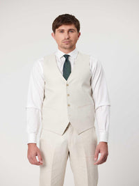 SL1 - Ecru Waistcoat - Harrys for Menswear
