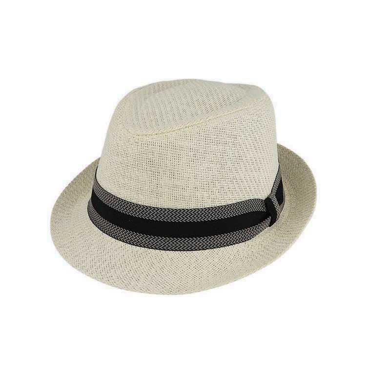 Scala Trilby Hats - SM704 - Black & Natural - Harrys for Menswear
