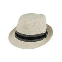Scala Trilby Hats - SM704 - Black & Natural - Harrys for Menswear