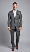 SW7 - Charcoal Abram Pin - Stripe Suit Jacket |Harrys for Menswear - Harrys for Menswear