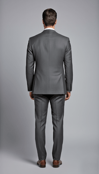 SW7 - Charcoal Abram Pin - Stripe Suit Jacket |Harrys for Menswear - Harrys for Menswear