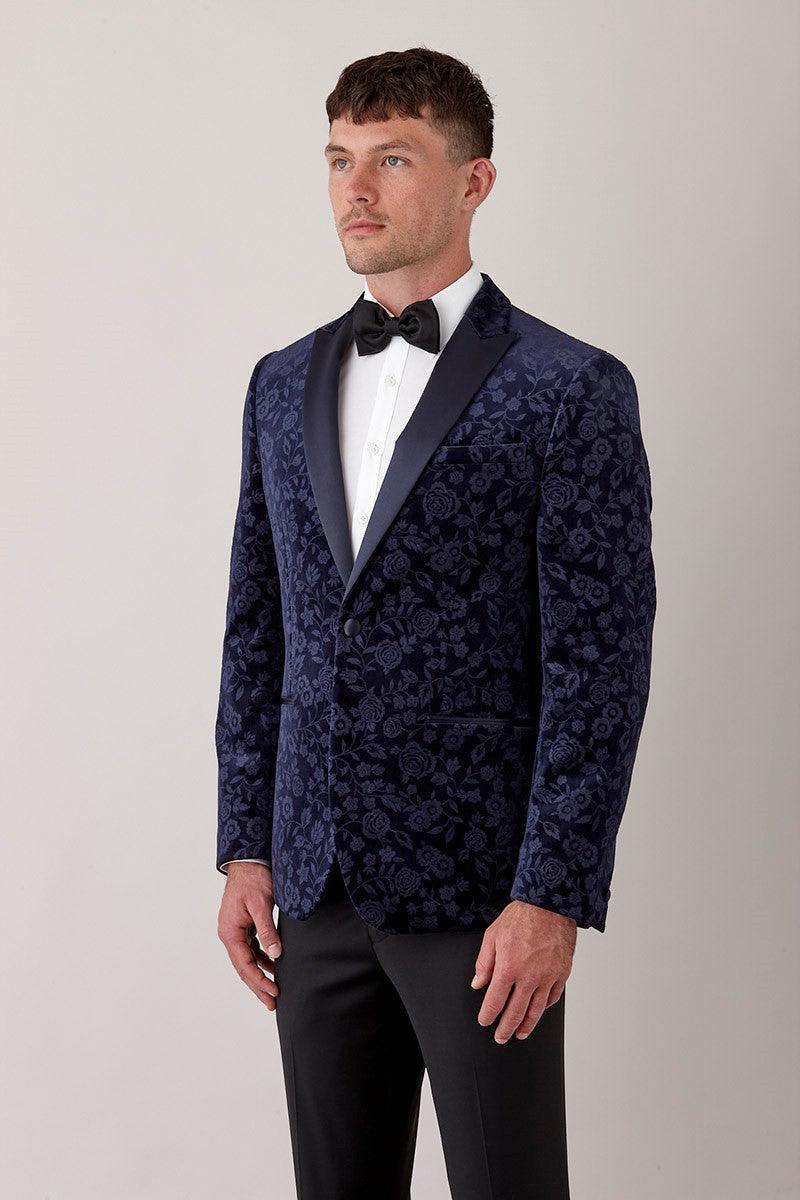 Juwan Navy Paisley Dinner Jacket - Harrys for Menswear