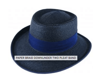 21575 - Paper Braid Downunder Two Pleat Band - Harrys for Menswear