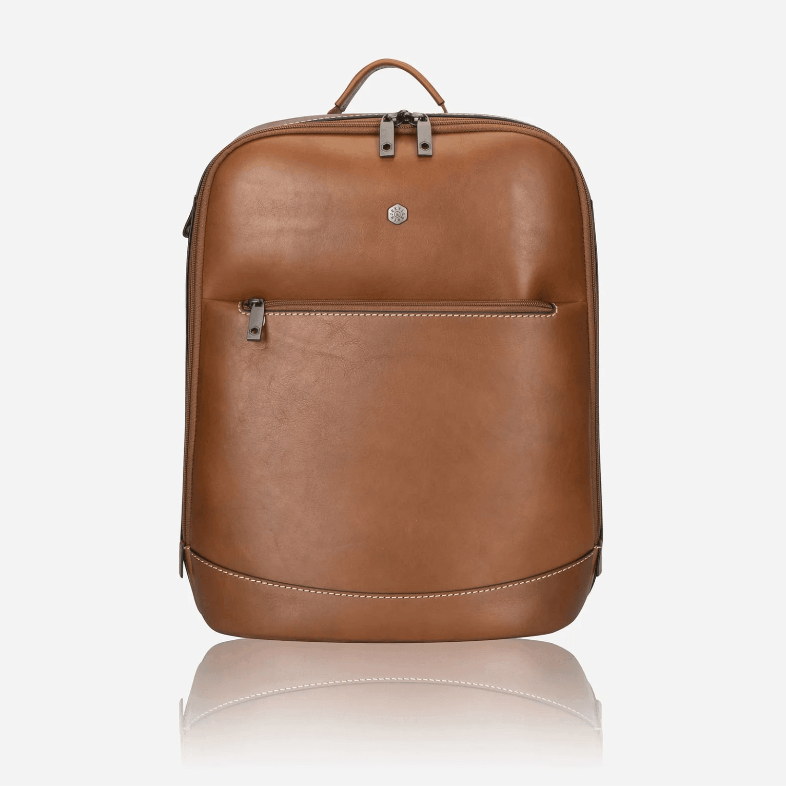 Montana Leather Laptop Backpack - 7005MOCLG - Harrys for Menswear