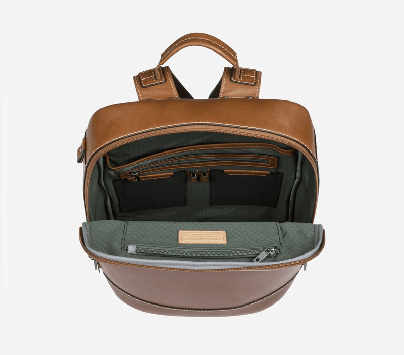 Montana Leather Laptop Backpack - 7005MOCLG - Harrys for Menswear
