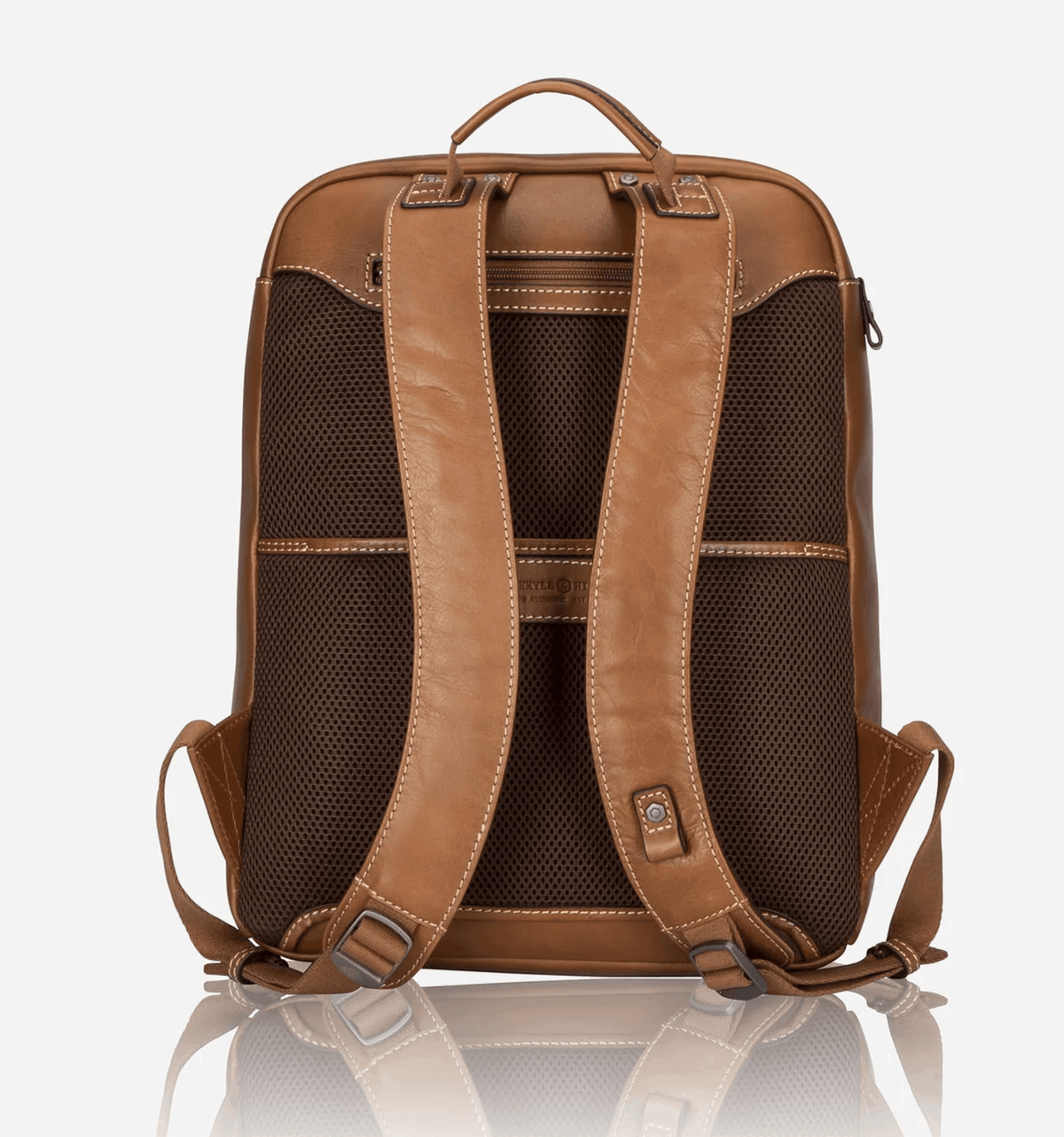 Montana Leather Laptop Backpack - 7005MOCLG - Harrys for Menswear