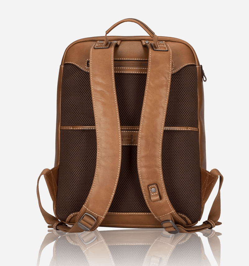 Montana Leather Laptop Backpack - 7005MOCLG - Harrys for Menswear