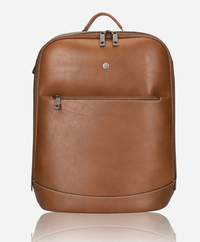 Montana Leather Laptop Backpack - 7005MOCLG - Harrys for Menswear