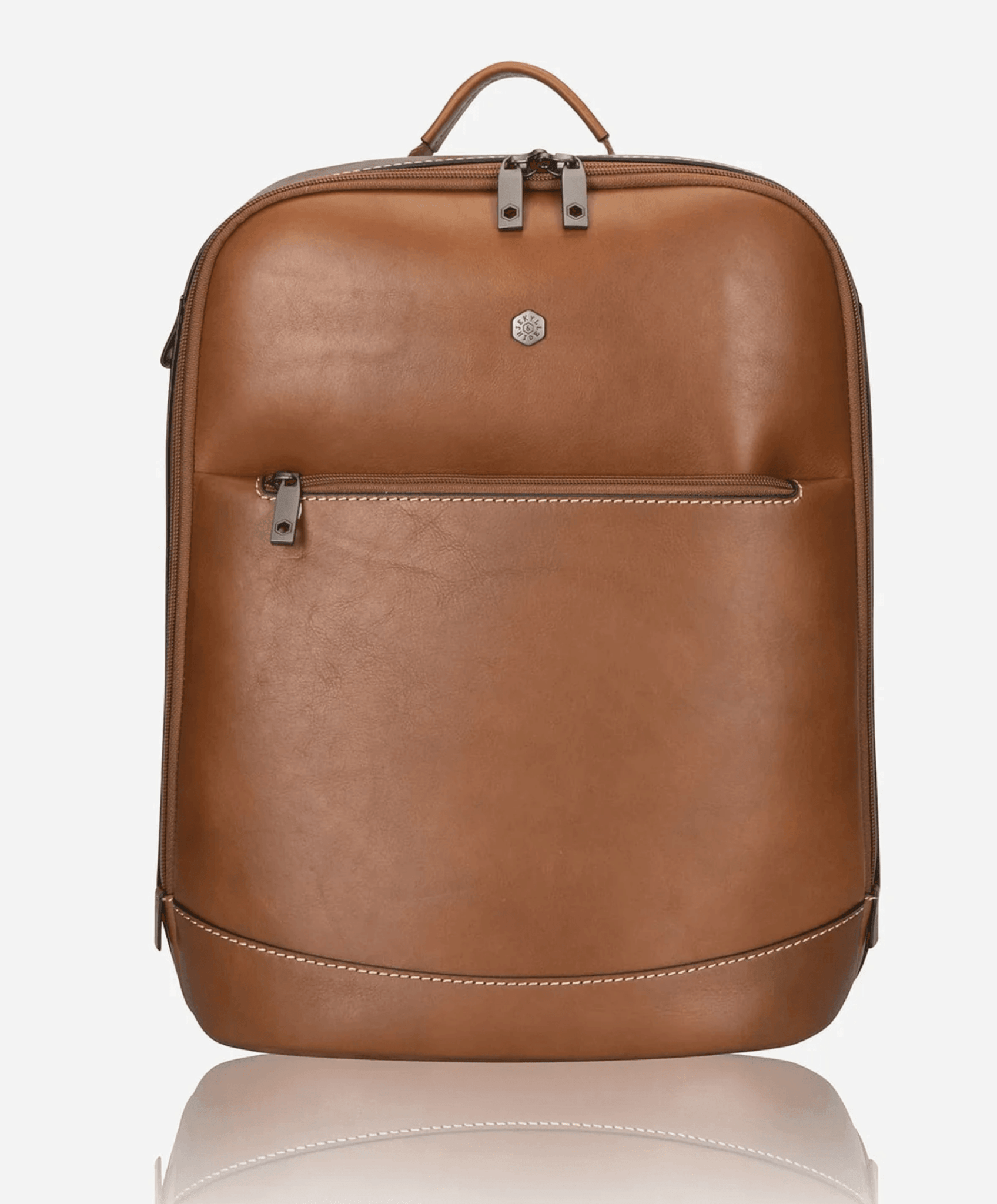 Montana Leather Laptop Backpack - 7005MOCLG - Harrys for Menswear