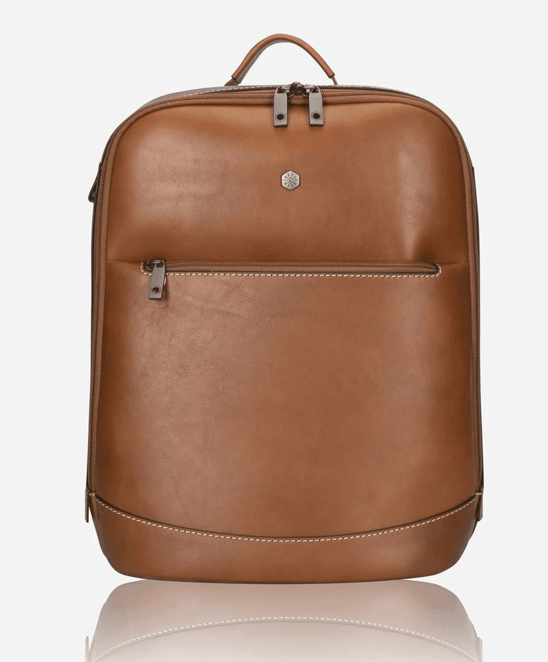 Montana Leather Laptop Backpack - 7005MOCLG - Harrys for Menswear