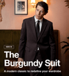 Cooper Burgundy Twill Suit - Jacket & Trouser Set - Harrys for Menswear