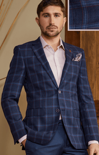 Abram Sports Coat - Navy - JW22 - Harrys for Menswear