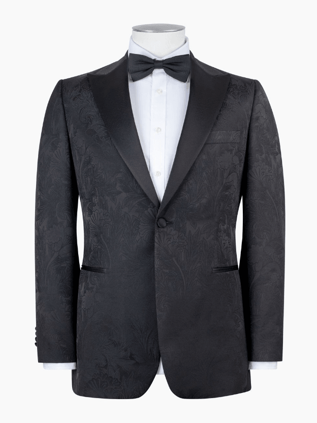Trace Black Floral Dinner Jacket - Harrys for Menswear