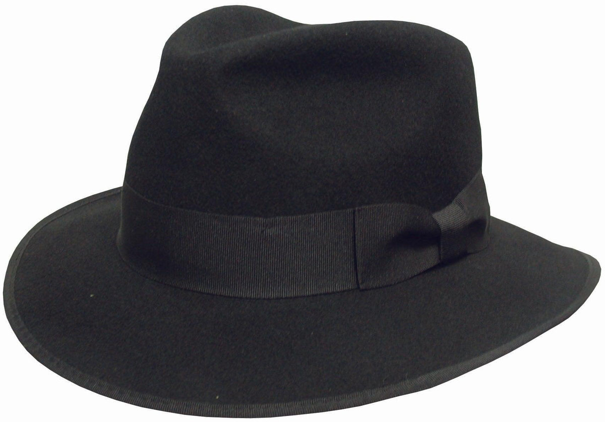 Wool Felt Outback Shape 2001 - Blk - Harrys for Menswear
