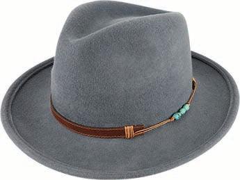 21727 - Foley Wool Felt Fedora - Harrys for Menswear