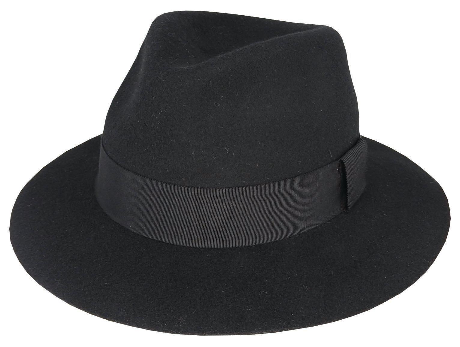 Duke - Wool Felt Raw Edge Fedora - Harrys for Menswear
