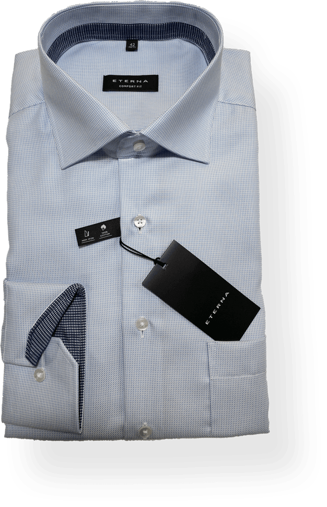 Eterna 3116C - 12 - Twill Blue - Harrys for Menswear