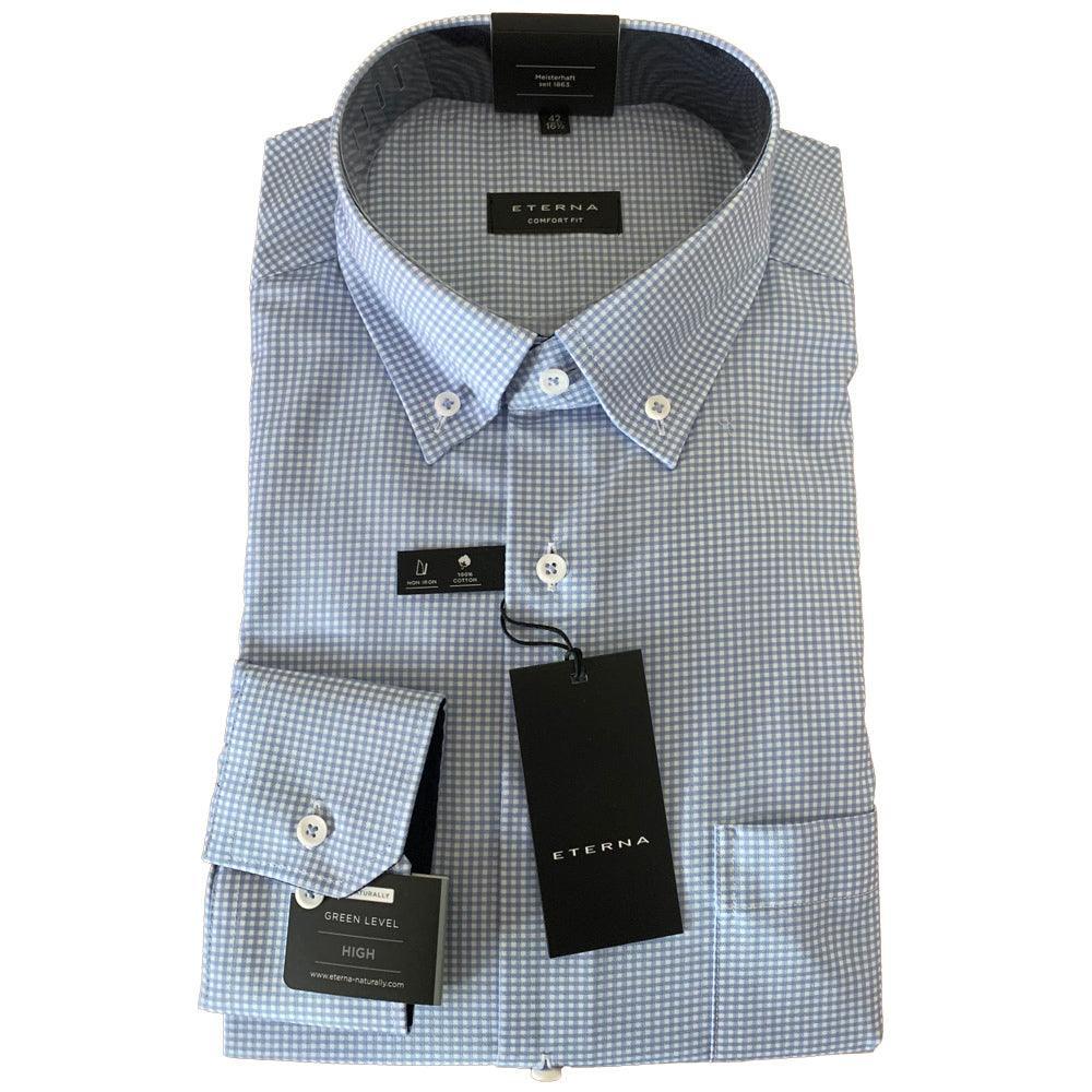 3720 - 12C Blue Gingham - Harrys for Menswear