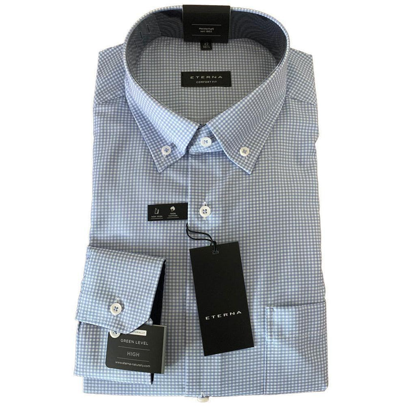3720 - 12C Blue Gingham - Harrys for Menswear