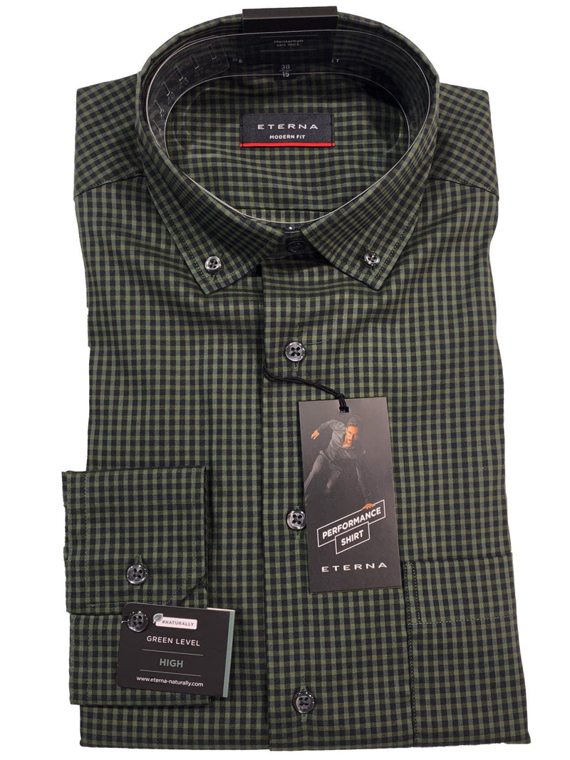 4051M - 46 Green/Navy Check - Harrys for Menswear