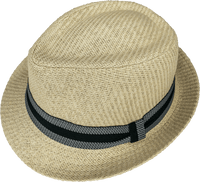 Scala Trilby Hats - SM704 - Black & Natural - Harrys for Menswear